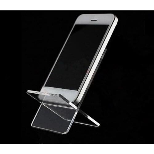 Hot Sale 2pcs Cosmetics X-type Acrylic Mobile Cell Phone Holder Wallet Jewelry Sandal Display Stand Rack