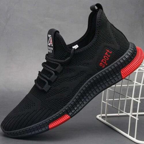 Flying Woven Couple Running Shoes Summer Breathable Sports Shoes Men Casual Shoes Lace-up Travel Shoes men vulcanize shoes 39-44