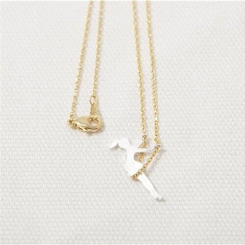 Fashion little girl swing pendant necklace necklaces for women