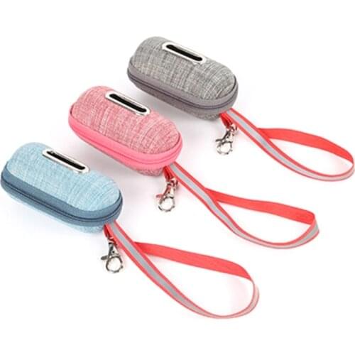 2021 New Portable Pet Dog Poop Bag Dispenser with Rope Puppy Cleaning Waste Bags Holder