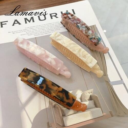 New Korean Fashion Banana Clip Ponytail Hairpin Acetate Plate Adult Hair Accessories WomenS Twist Clip Hair Accessories Hairpin