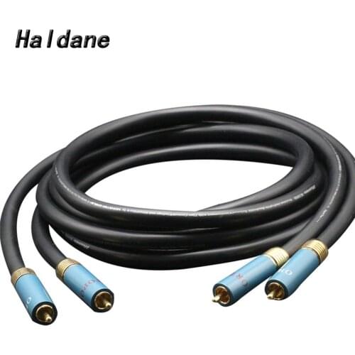 Haldane HIFI M1000i Signal Cabel Hi-end Single Crystal Copper Audio Corld Wire Line RCA Interconnect Audio Cable