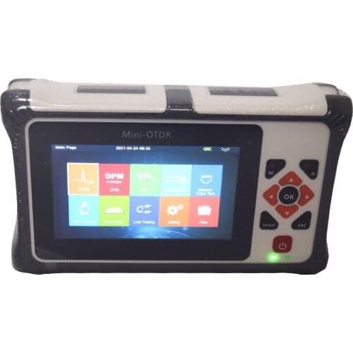 SM 24/22dB mini OTDR Reflectometer with OPM OLS VFL Touch Screen 1310nm 1550nm Fiber Optic OTDR