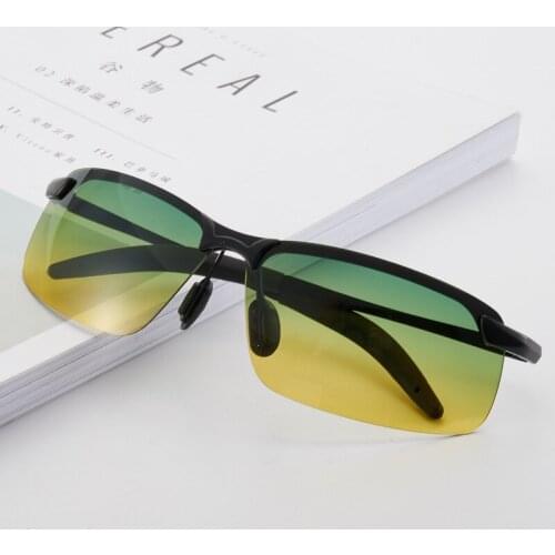 Aluminum Day Night Vision Men Sunglasses Polarized Glasses Brand Original Goggles Male Design Luxury Driving