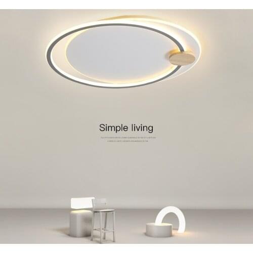 New Modern European Simple Style LED Chandelier Lighting For Living Room Bedroom Study Room Black/Grey Color Chandelier