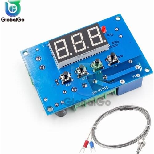 XH-W1315 K type Thermocouple High Temperature Digital Thermostat One Way Relay Output -30-999 Degree Temperature Controller