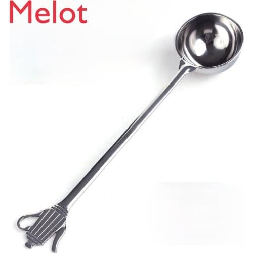 Thick Stainless Steel Measuring Spoon Kitchen Baking Milk Tea Measuring Spoon Long Handle Coffee Bean Spoon
