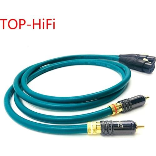 TOP-HiFi Pair WBT-0144RCA Male to 3pin XLR Feamle Balacned Audio Cable RCA to XLR Interconnect Cable with CARDAS CROSSUSA-Cable