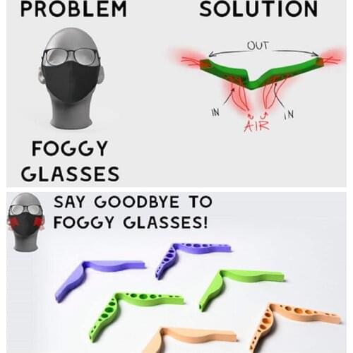 Anti-fogging Glasses Mask Support Nose Bridge Silicone Bracket Bridge Breathing Mask Inner Cushion Support Holder