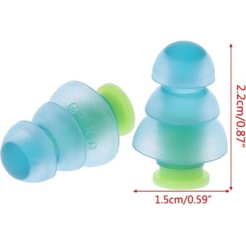 1 Pair Silicone Earplugs Noise Cancelling Reusable Ear Plugs Hearing Protection Drop Shipping Support