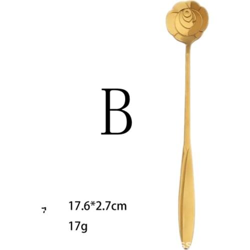 100pcs/lot Stainless Steel Flower Shape Leaf Antlers Coffee Spoon sakura Stirring Spoon Teaspoon Tea Spoon Fork