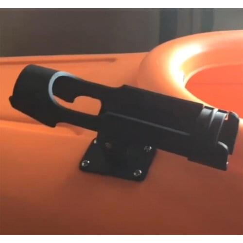 Black 2Pcs Kayak Fishing Rod Rack Bracket Professional Fishing Rod Holder Fit Well Yacht Boat Parts