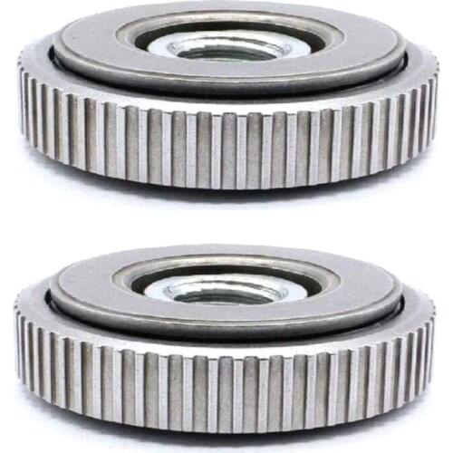 2pcs M14 Thread Replacement Angle Grinder Chuck Tools Angle Grinder Inner Outer Flange Nut Set Tools Quick Clamping Quick M13