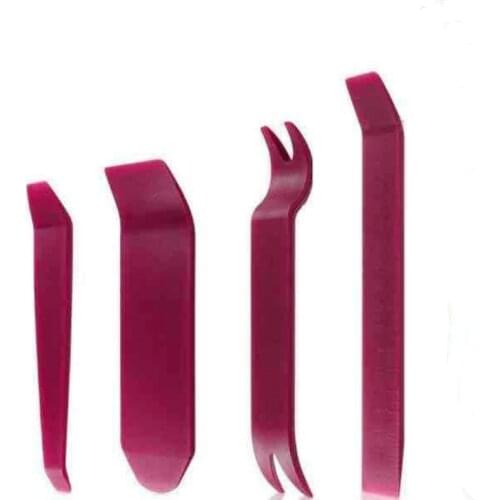 4PCS Maroon Car Removal Tool Vehicle Car Panel Audio Trim Removal Tool Set Kit Practical Car Repairing Hand Tools Fast Delivery