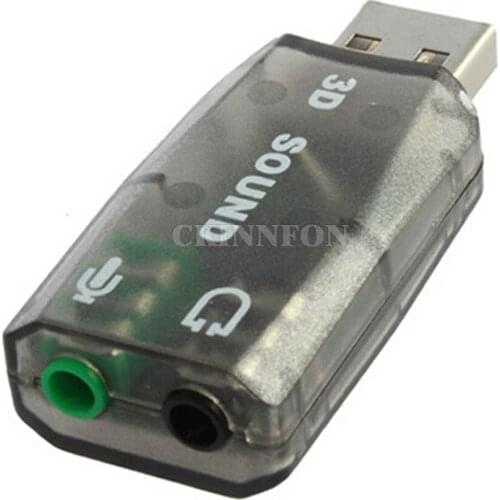 500Pcs/Lot High Quality Mini USB 2.0 Mic Speaker Audio Headset Microphone 3.5mm Jack Converter Sound Adapter Black