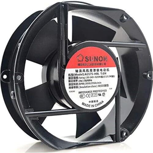 A2175-HBL 220-240V 39/36W 0.28/0.24A Circular Axial Air Bower 172mm x 150mm x 51mm Cooling Fan