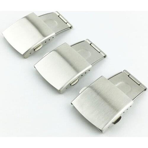 Watch accessories watch parts watch strap buckle stainless steel double press butterfly buckle aircraft buckle 16mm18mm20mm22mm
