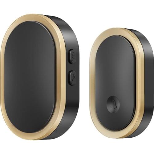 CACAZI Welcome Wireless Doorbell Waterproof 300M Remote 1 Button 1 Receiver Smart LED Light Home Door Ring Bell Electronic