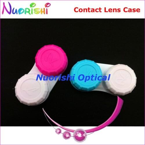 100pcs Contact Lens Case Contact Lenses Case Box C201 Free Shipping