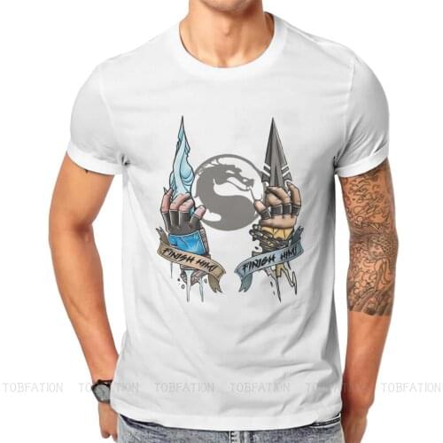 Mortal Kombat Video Game Scorpion vs Subzero Classic Tshirt High Quality Graphic Mens Clothes Cotton Harajuku T Shirt