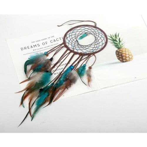 Girls Heart Dream Catcher National Feather Ornaments Lace Ribbons Feathers Wrapped Lights Girls Room Decor Dream Catcher Decor