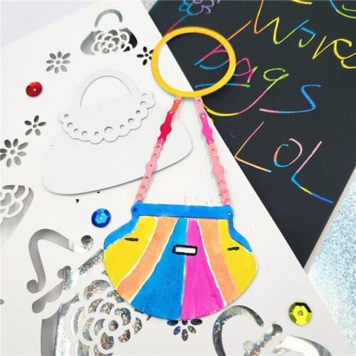 Shell Style Bag Dies Metal Cutting Dies for Card Making Scrapbooking Craft Embossing Dies Cuts Stencil Die Cut