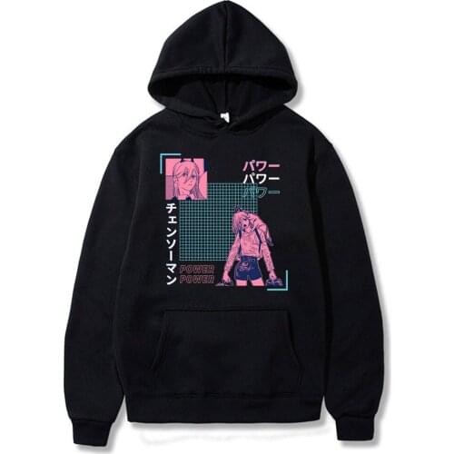 2021 Fashion Anime Chainsaw Man Four Seasons Retro Pattern Loose Casual Design Comfortable Oversize Fashion Long Sleeves Hoodies