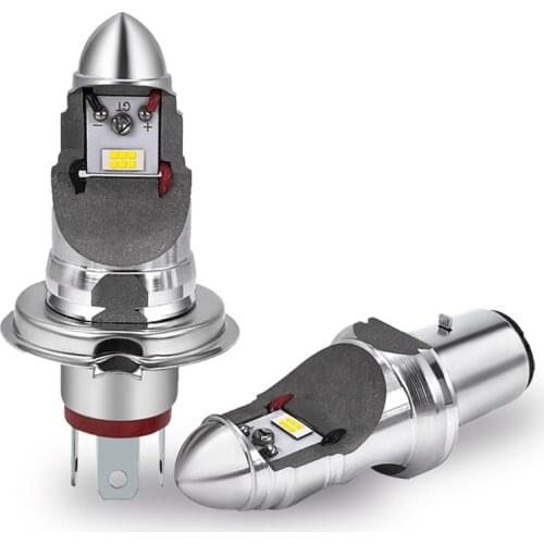 Motorcycle H4 Led Headlight 12V HS1 H4 BA20D Moto Bulbs 4000lm Super Bright White Motorbike Head Lamp Scooter Accessories Moto