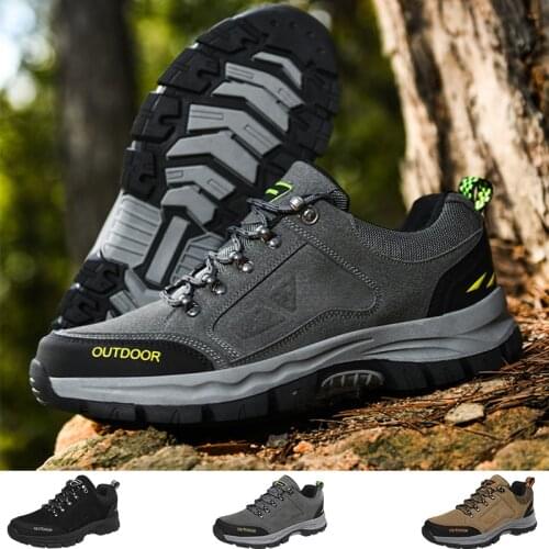Mens Hiking Shoes Outdoor Waterproof Trekking Shoes Mountain Tactical Boots Men Sneakers Camping Climbing Walking Shoes