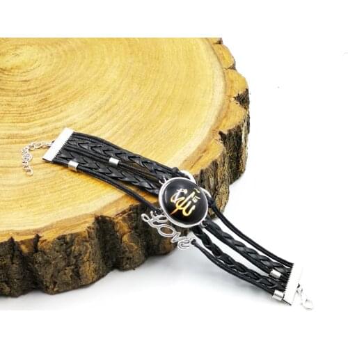 Mens bracelets Ramada gift Muslim Gift for eid ALLA Word islamic Youth Accessories Hand strap Islam bracelet