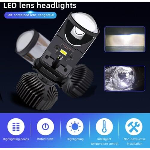 Niscarda 20000LM Canbus 90W/Pair Lamp H4 LED Mini Projector Lens Automobles Bulb Conversion Kit Hi/Lo Beam Headlight 12V24V