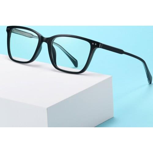 Mens Computer Glasses Blue Light Blocking Rectangular Eyeglasses Frame Anti-Blue Ray TR90 Square Eyewear Frames for Women Men