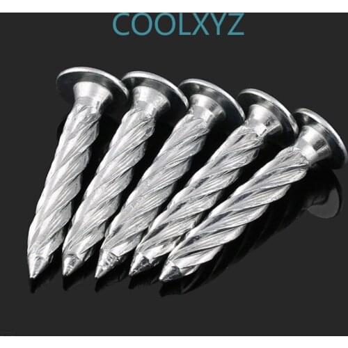 Stainless steel thread self-tapping nail pressure explosion galvanized spiral cement steel nail 10PPcs nailer Nagler Tacker 1Pcs