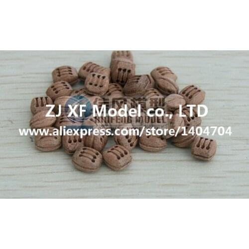 Free shipping Ancient sailing boat model accessories Block Triple pulley model Sapele pulley 10pcs/lot