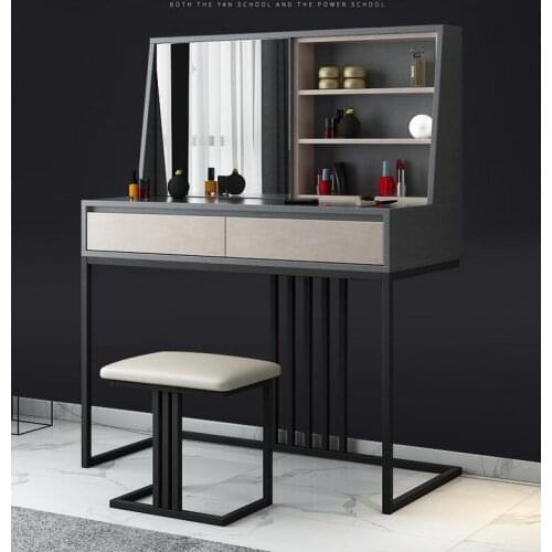 Dressing table storage cabinet integrated bedroom simple make-up table bedroom small unit with mirror dressing table