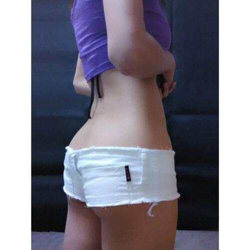 White Tassel Low Waist Hot Short Women High Cut Sexy Denim Shorts Ladies XS-3XL Plus Size Night Club Jeans Button Fly Hot Shorts