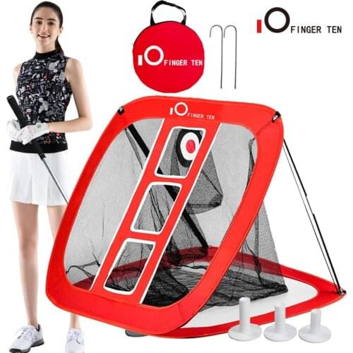 Target Practice Pop Up Golf Hitting Net Backyard Outdoor with 3 Rubber Tees Chipping Nets for Indoor Accuracy Swing