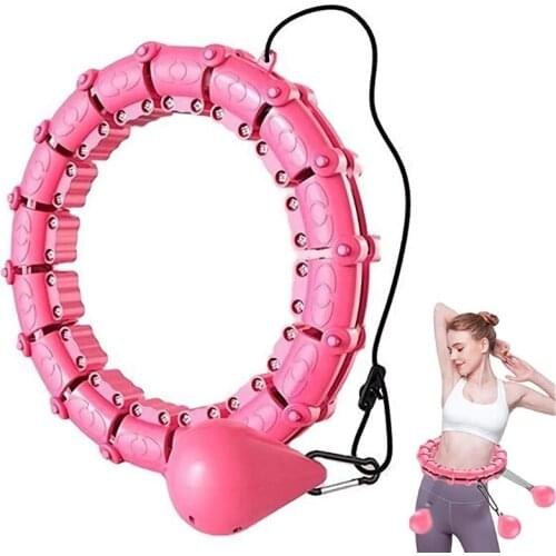 Weighted Smart Fitness for Adults and Kids Exercising, Adjustable Length 2 in 1 Abdomen Fitness Massage Non-Fall Fitness