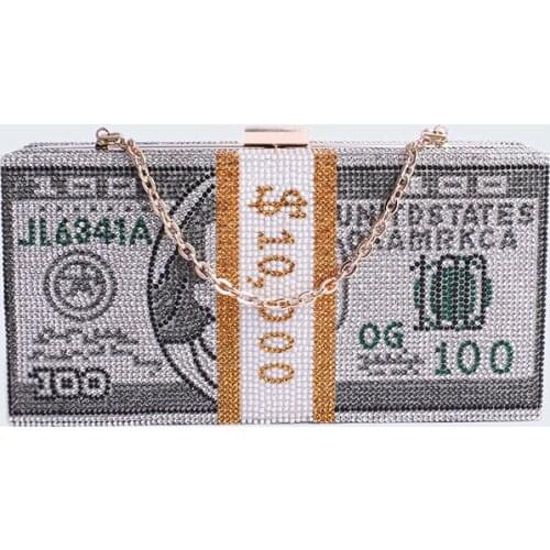 Women bag 2020 nabobess bag Creative Minaudiere Chains Diamonds Fashion Metallic Shoulder Bag handbag MINI evening clutch bag