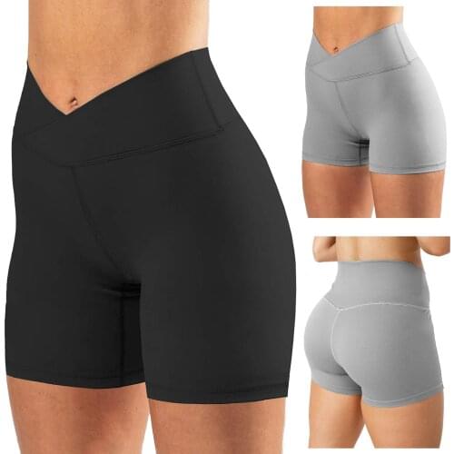 Womens High Waist Shorts Athletic Gym Workout Fitness Yoga Leggings Briefs Athletic Breathable Shorts Sport Women Fitness