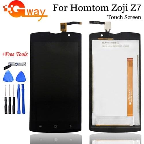 5.0" For HOMTOM ZOJI Z7 LCD Display + Touch Screen Digitizer Assembly 100% Tested Phone Replacement Parts+tools