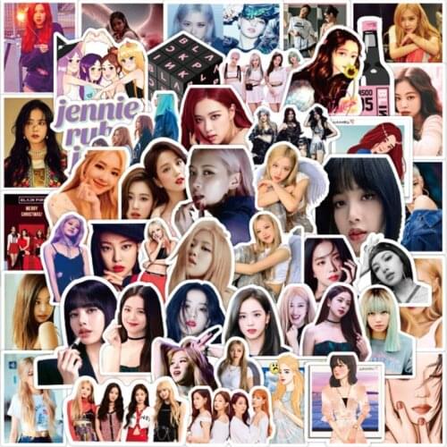 10/30/50Pcs Korean girl group star Graffiti Waterproof Skateboard Travel Suitcase Phone Laptop Luggage Stickers DIY Kids