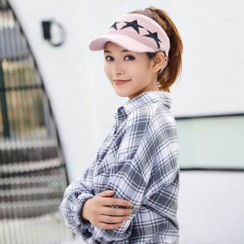 2020 Wool Sports Visors Hat Caps Top Empty Fashion Stars Printed Wool Sun Visor Cap Hats One Size