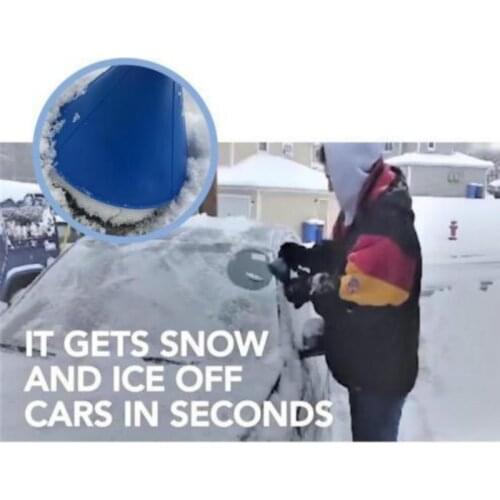 3pc Auto Car Plastic Magic Snow Remover Ice Scraper Window Windshield Shovel Window Scraper Cone Shaped Deicing Cone Ice Scraper