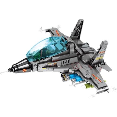 333Pcs Aerospace Series Educational Building Blocks Toys For Kids 6Years DIY Birthday Gift 202071 Cute 11B Fighting Plane Model