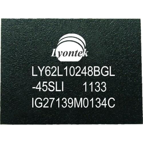 5pcs New Original LY62L10248BGL-45SLI 8M High Speed SRAM 1M x 8 BGA(48) 45ns 2.7 to 3.6V -40 ~ 85°C