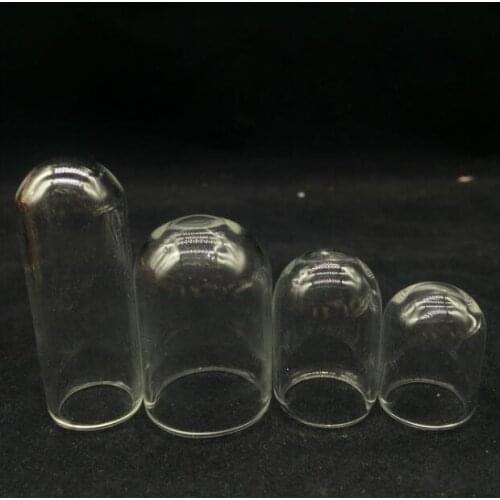 8pieces 50*18mm 38*25mm 30*20mm 25*18mm tube bell shape glass globes locket pendant glass bottle vial pendant jewelry findings