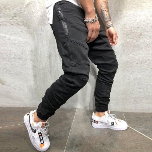 Pencil Pants Joggers Sweatpants Mens Hip Hop Solid Slim Trousers quick dry Male Casual Fashion Streetwear Cotton Trackpants