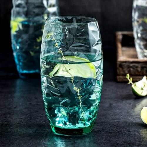 Cerative heat-resistant colored glass cup water drink wine cups whiskey glass cup creative beer mug Juice glass coffee cup