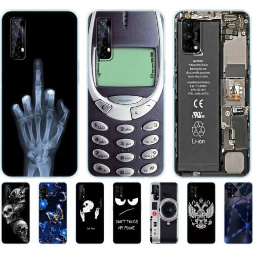 For Realme 7 Case For OPPO Realme 7 Pro Cover Shockproof Soft Silicon TPU Phone Back For Realme7 7Pro Bumper Coque Capa Funda